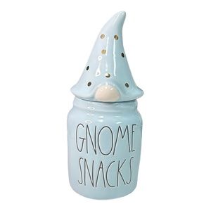Rae Dunn "GNOME SNACKS" Gnome Figural Canister